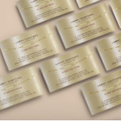 金属モダン金ゴールドフェイクステンレステクスチャ 名刺