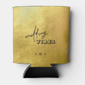 金属モダン金ゴールド結婚の振動 缶クーラー (正面)