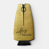 金属モダン金ゴールド結婚ビブボトルクール ボトルクーラー (裏面)