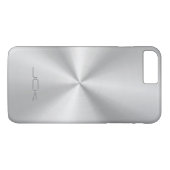 金属モダン銀 – 灰色ステンレス鋼の外観 Case-Mate iPhoneケース (裏面(横))