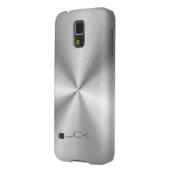 金属モダン銀 – 灰色ステンレス鋼の外観 Case-Mate SAMSUNG GALAXYケース (裏面左)