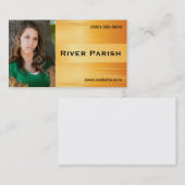 金属モデル俳優のHeadshotの名刺 名刺 (正面/裏面)