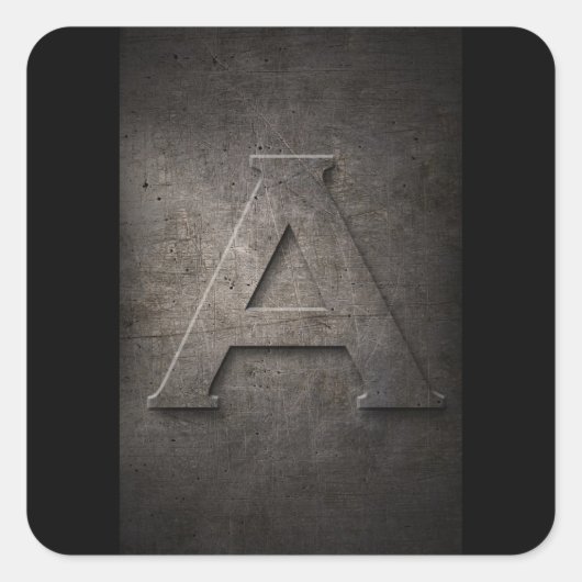 金属モノグラムのシール スクエアシール (正面)