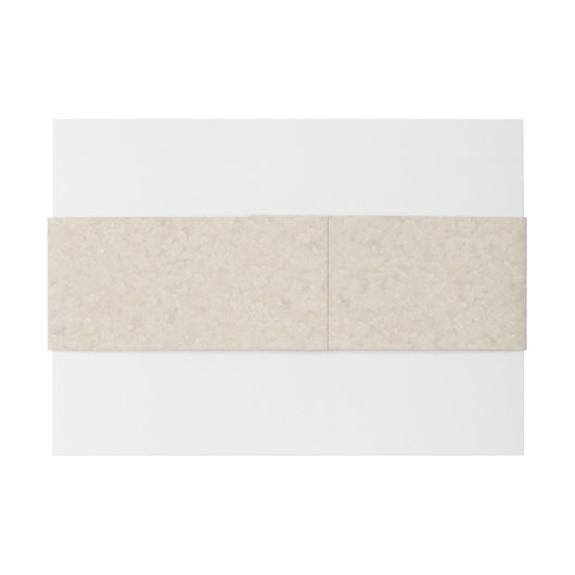 金属モノグラムの金ゴールド結婚の冠 招待状ベリーバンド (裏面例)