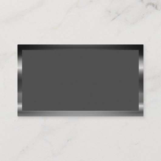 金属モノグラム |シンプルクラシック 名刺 (裏面)