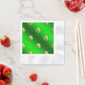 金属ヤギの年 縁ありカクテルナプキン (インサイチュ)