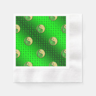 金属ヤギの年 縁ありカクテルナプキン