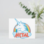 金属ユニコーン ポストカード (スタンド正面)