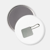 金属ラベル（鎖付） マグネット (正面/裏面)