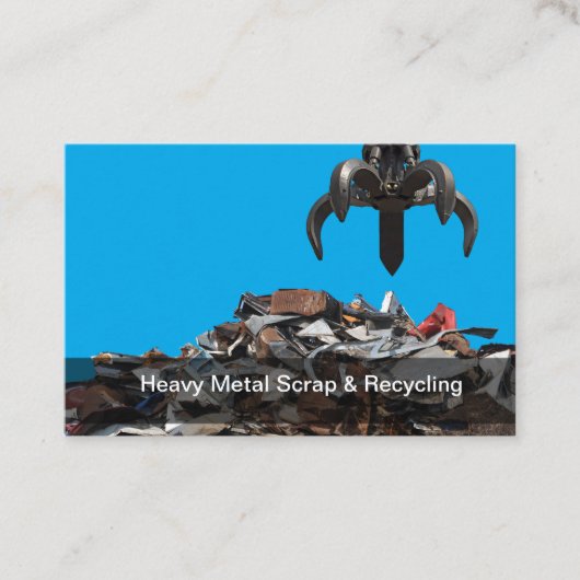 金属リサイクルおよびジャンクヤードの名刺 名刺 (正面)