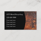 金属リサイクルさびモダン付き名刺 名刺 (正面)