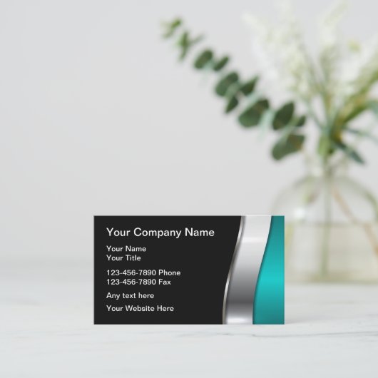 金属リサイクルサービス 名刺 (スタンド正面)