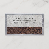金属リベット |コンクリート |汚れ 名刺 (裏面)