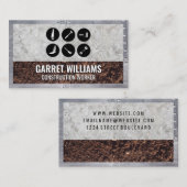 金属リベット |コンクリート |汚れ 名刺 (正面/裏面)