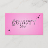 金属ロイヤリティカード 名刺 (正面)