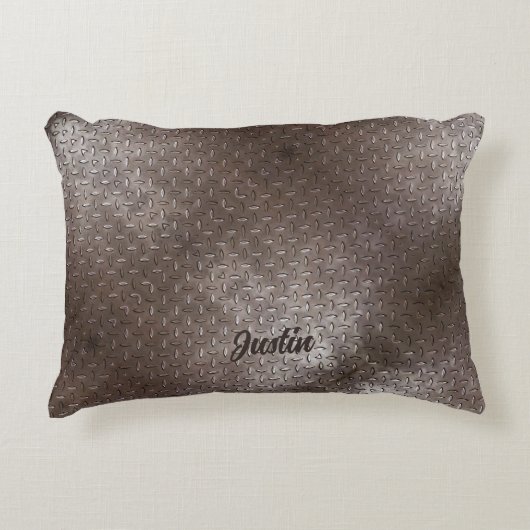 金属ロインスパイアフト工業用デコール名前をカスタムする アクセントクッション (正面)