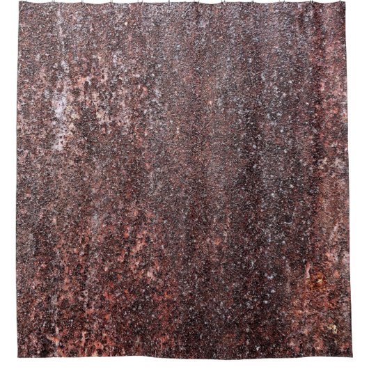 金属ヴィンテージテクスチャ（傷とクラック） シャワーカーテン (正面)