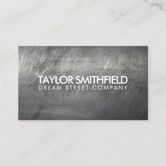 金属ヴィンテージ 名刺 (正面)