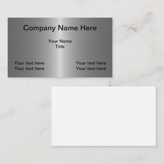 金属一見の造りあなた専有物 名刺 (正面/裏面)