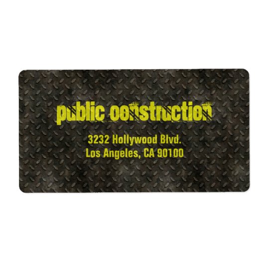 金属企業の建築溶接機 ラベル (正面)