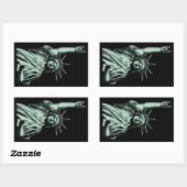 金属像 長方形シール (シート)