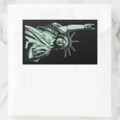 金属像 長方形シール (バッグ)