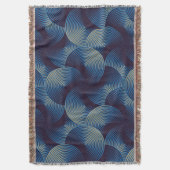 金属円の光学錯覚、シームレスなパターン スローブランケット (正面縦)