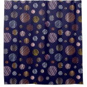 金属円 シャワーカーテン (正面)