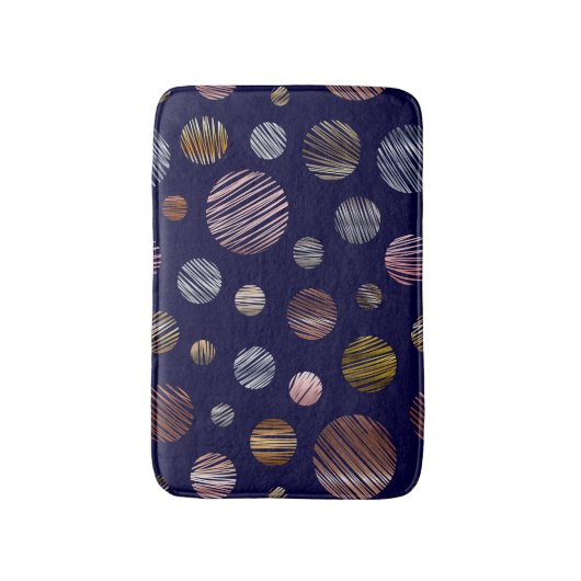 金属円 バスマット (正面縦)