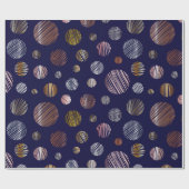 金属円 ラッピングペーパー (フラット)