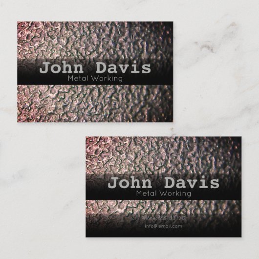 金属加工名刺 名刺 (正面/裏面)