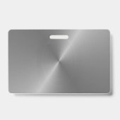 金属効果の写真の名前入りの記章のテンプレート バッジ (裏面)