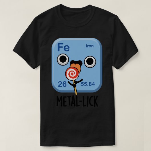 金属化学おもしろい金属パン Tシャツ (デザイン正面)