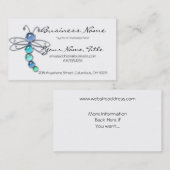 金属及びガラスのトンボのデザイン2の名刺 名刺 (正面/裏面)