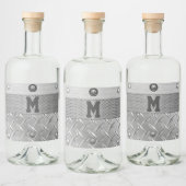 金属及び鋼酒 リキュールボトルラベル (ボトル)