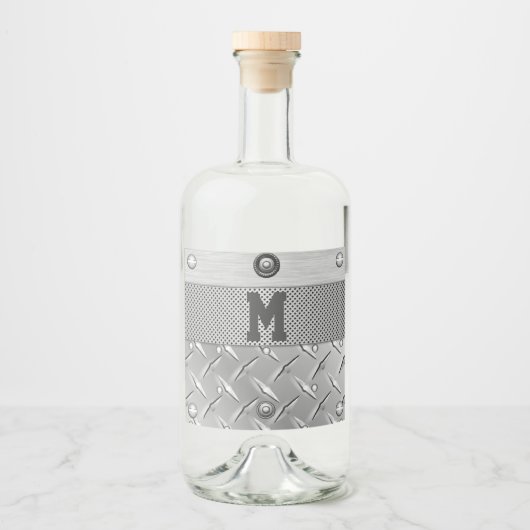 金属及び鋼酒 リキュールボトルラベル (正面)