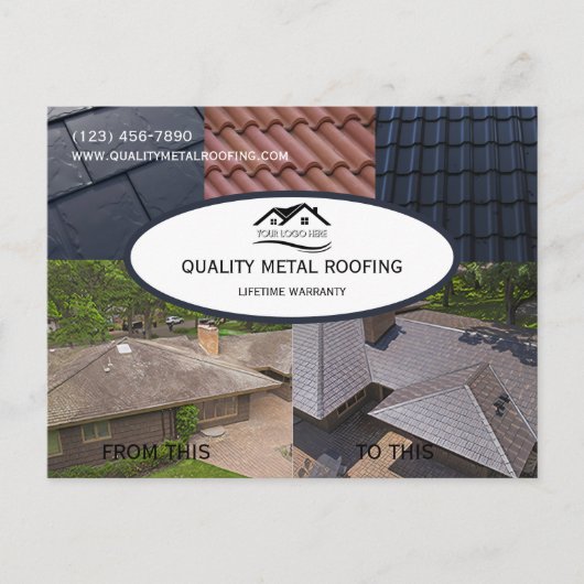 金属屋根会社プロモーション ポストカード (正面)