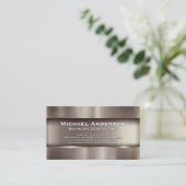 金属工業背景 名刺 (スタンド正面)