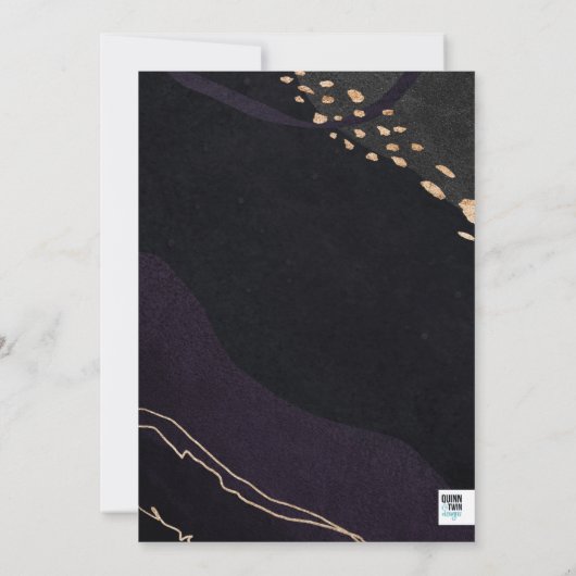 金属帯結婚の 招待状 (裏面)