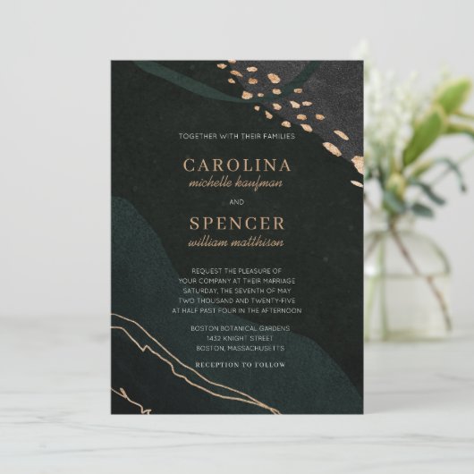 金属帯結婚の 招待状 (スタンド正面)