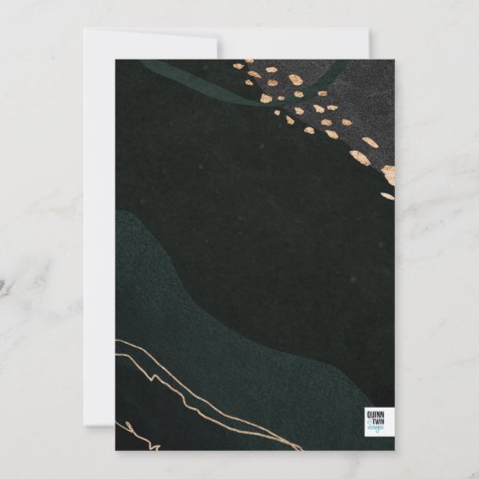 金属帯結婚の 招待状 (裏面)