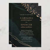 金属帯結婚の 招待状 (正面/裏面)