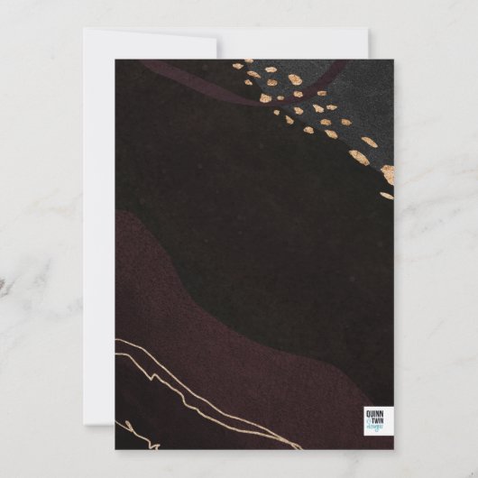 金属帯結婚の 招待状 (裏面)