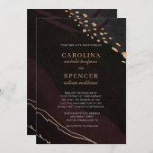 金属帯結婚の 招待状 (正面/裏面)