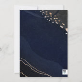 金属帯結婚の 招待状 (裏面)