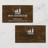 金属建物 | ウッド | 大工 名刺 (正面/裏面)