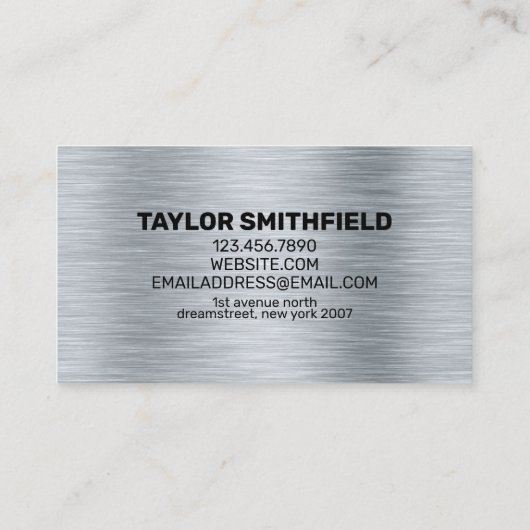 金属建築プロフェッショナル幾何学 名刺 (裏面)