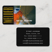 金属建築溶接機パターン名刺 名刺 (正面/裏面)