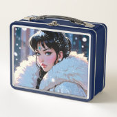 金属弁当箱（化粧箱） メタルランチボックス (正面)