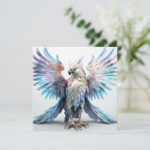 金属性の虹色ワシ (スタンド正面)